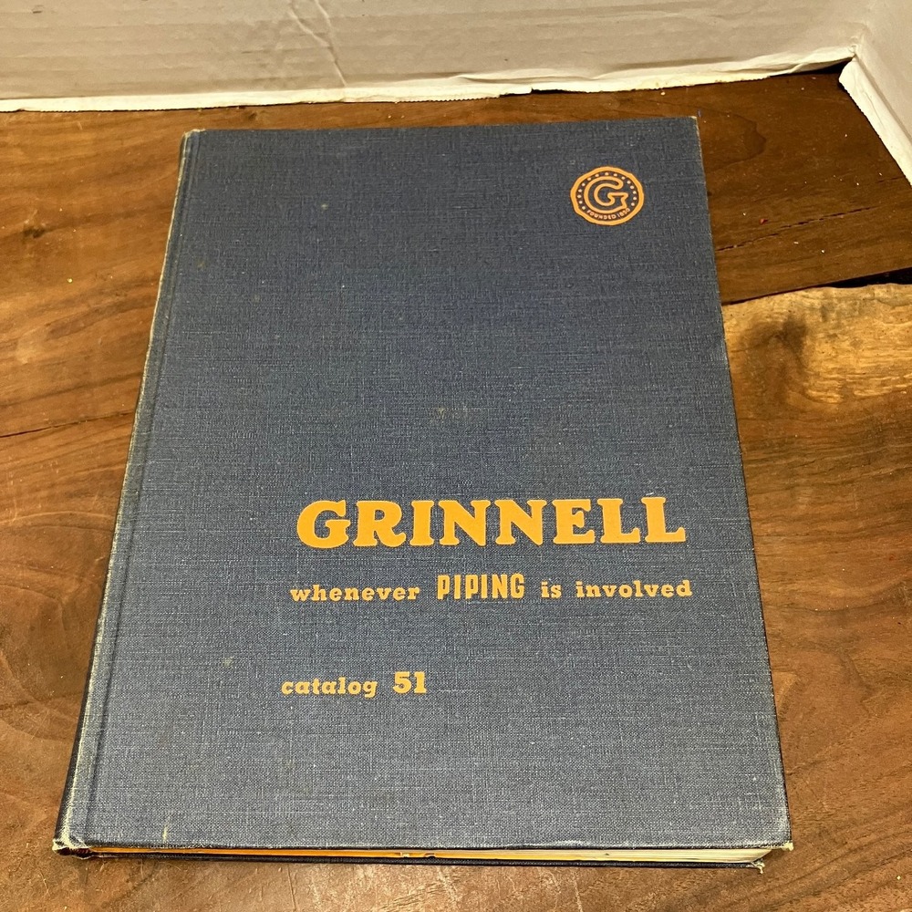 Grinnell Catalog 51 Piping Valves Fittings Industrial Equipment 1951 Hardcover